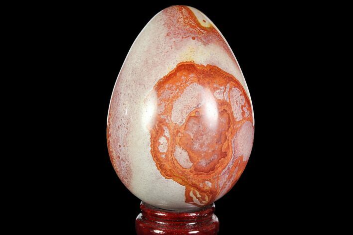Polished Polychrome Jasper Egg - Madagascar #118675